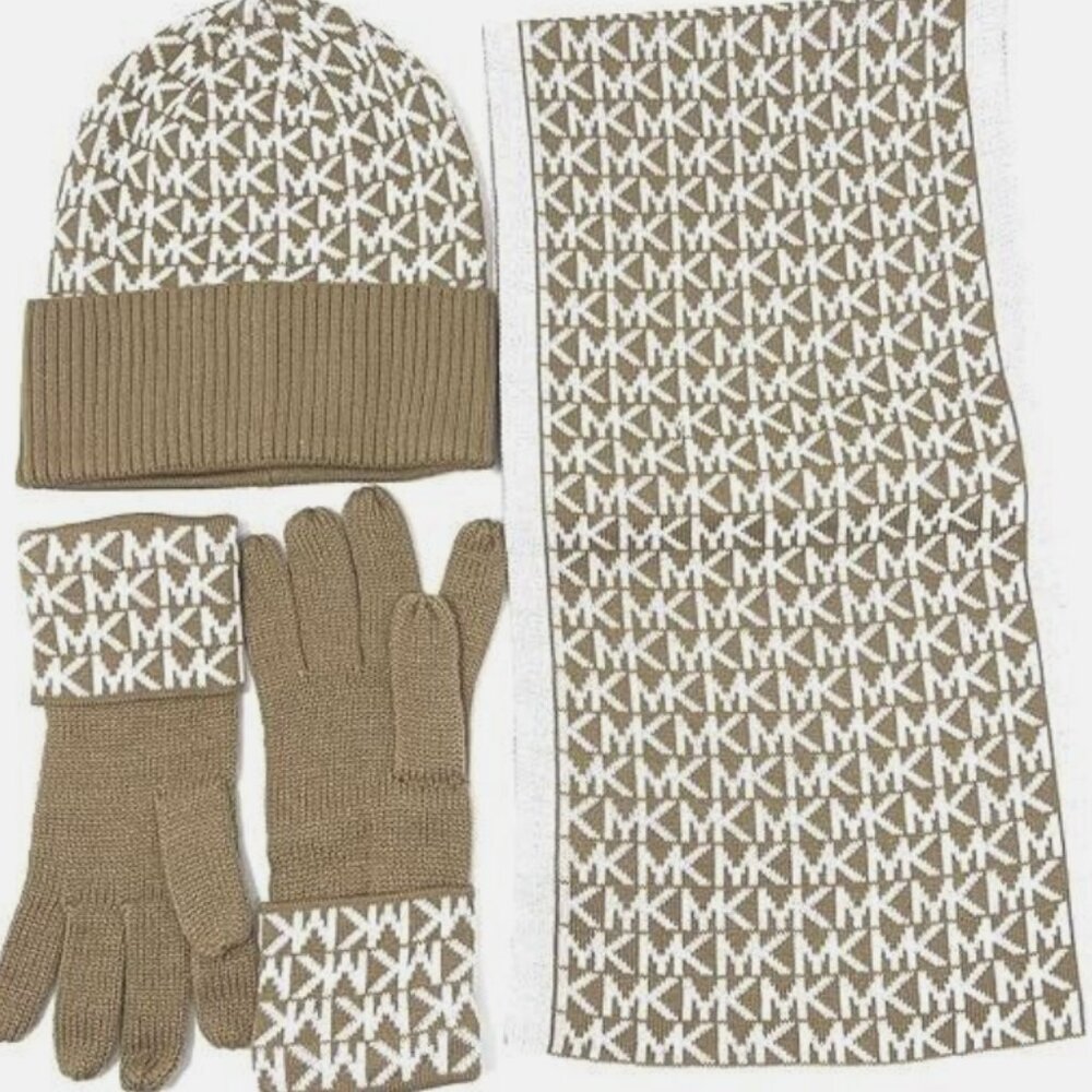 Michael Kors 3Piece Set Knit Hat, Scarf and Gloves set - Women - Picture 8 of 8